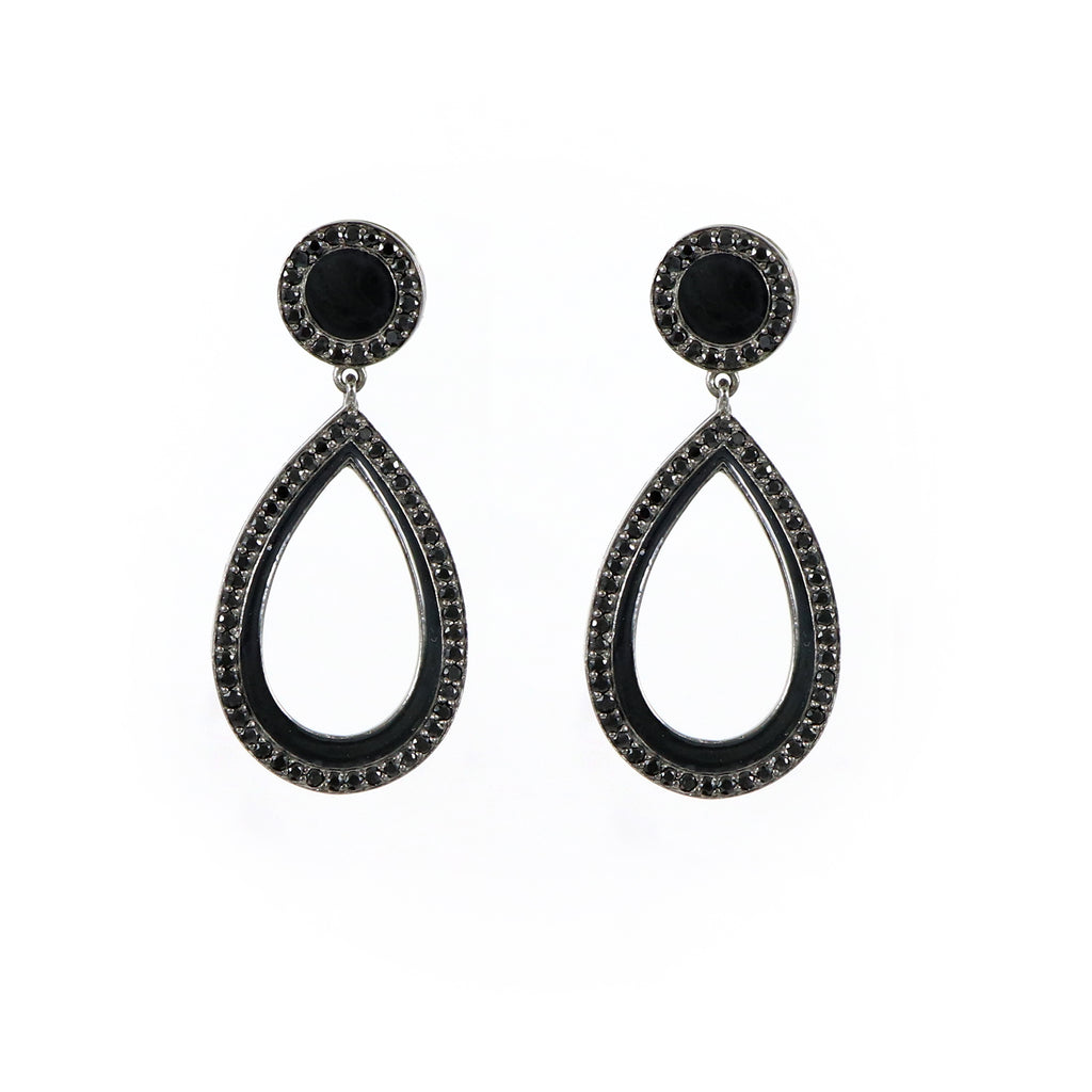 Black Spinel Danglers