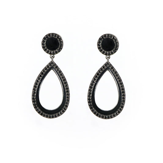 Black Spinel Danglers