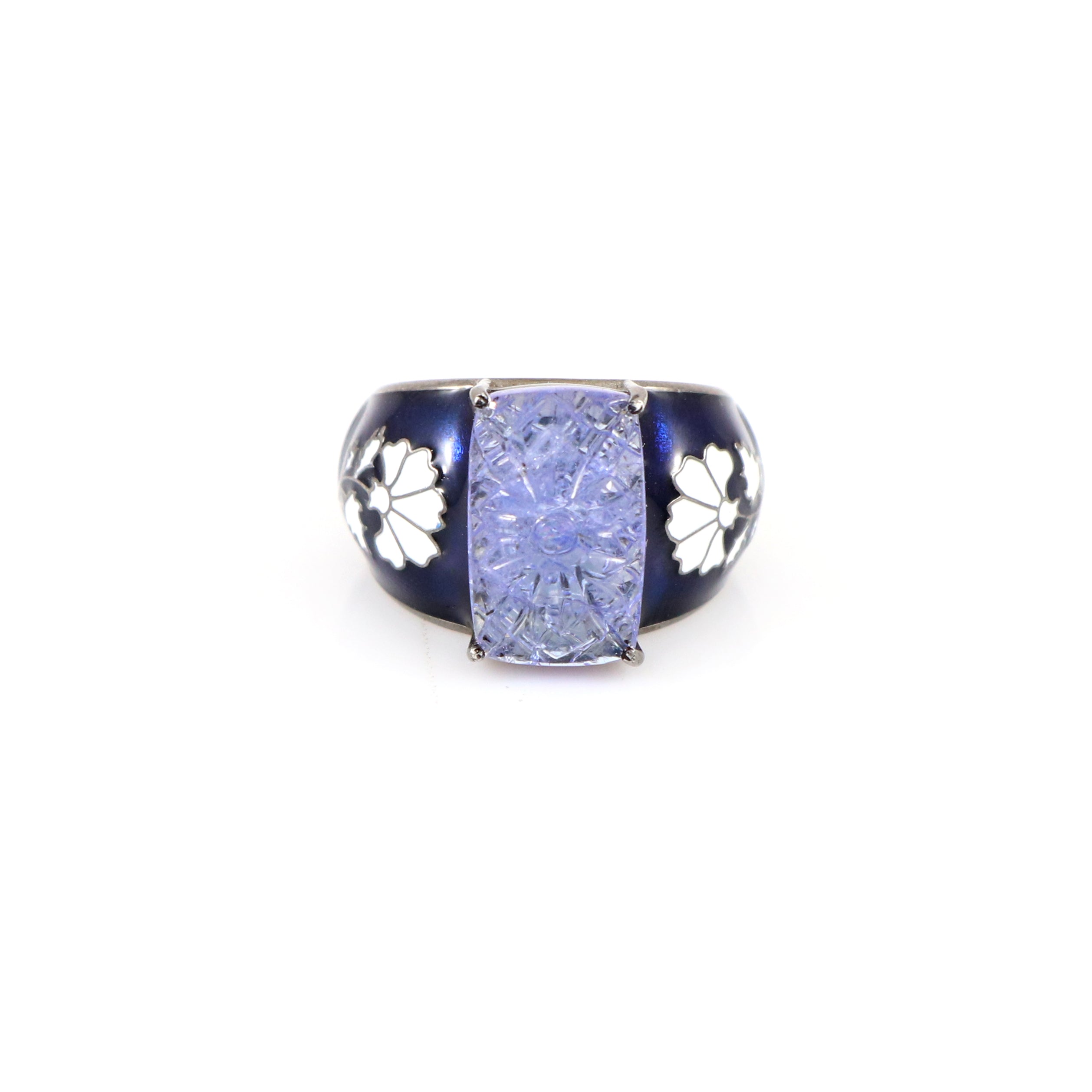 Blue Pottery Ring