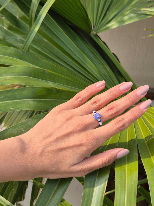 Tanzanite Stripe Ring