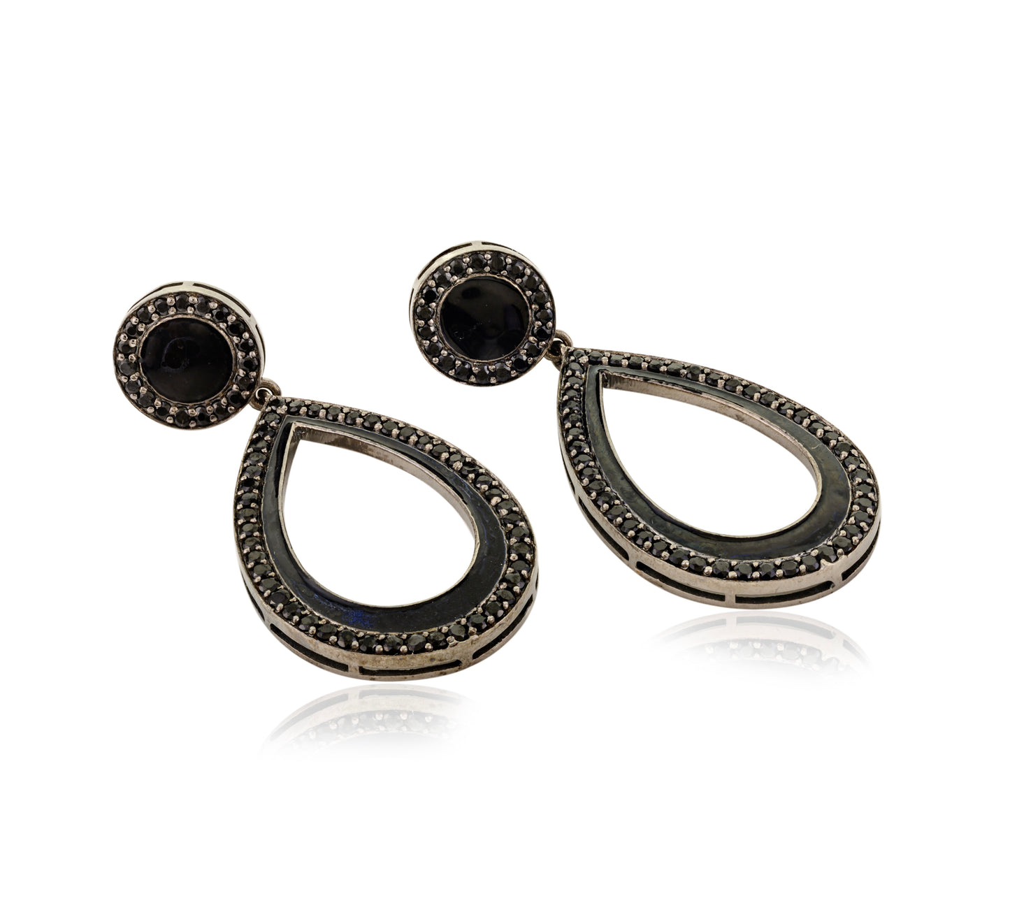 Black Spinel Danglers