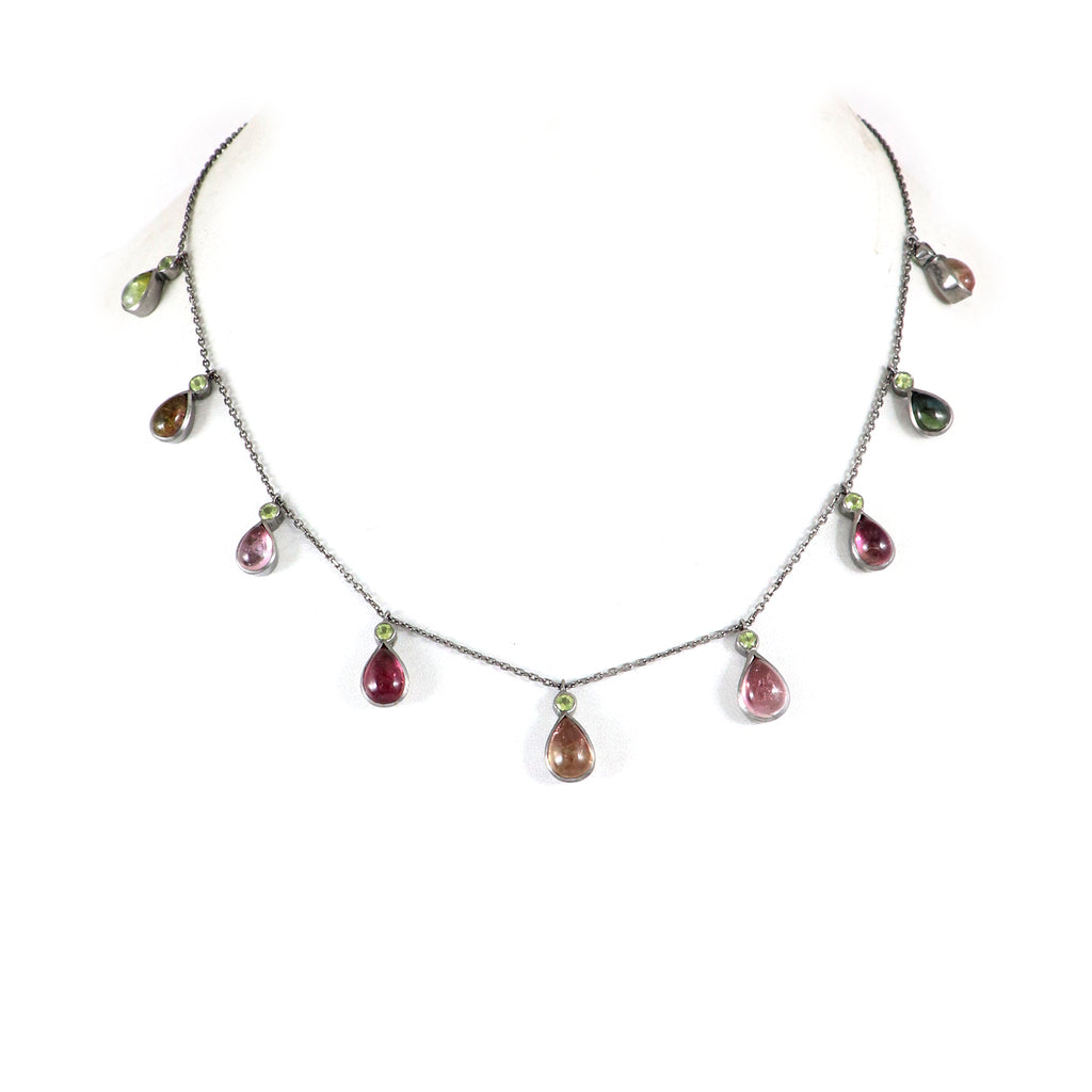 Bi-Color Drop Necklace