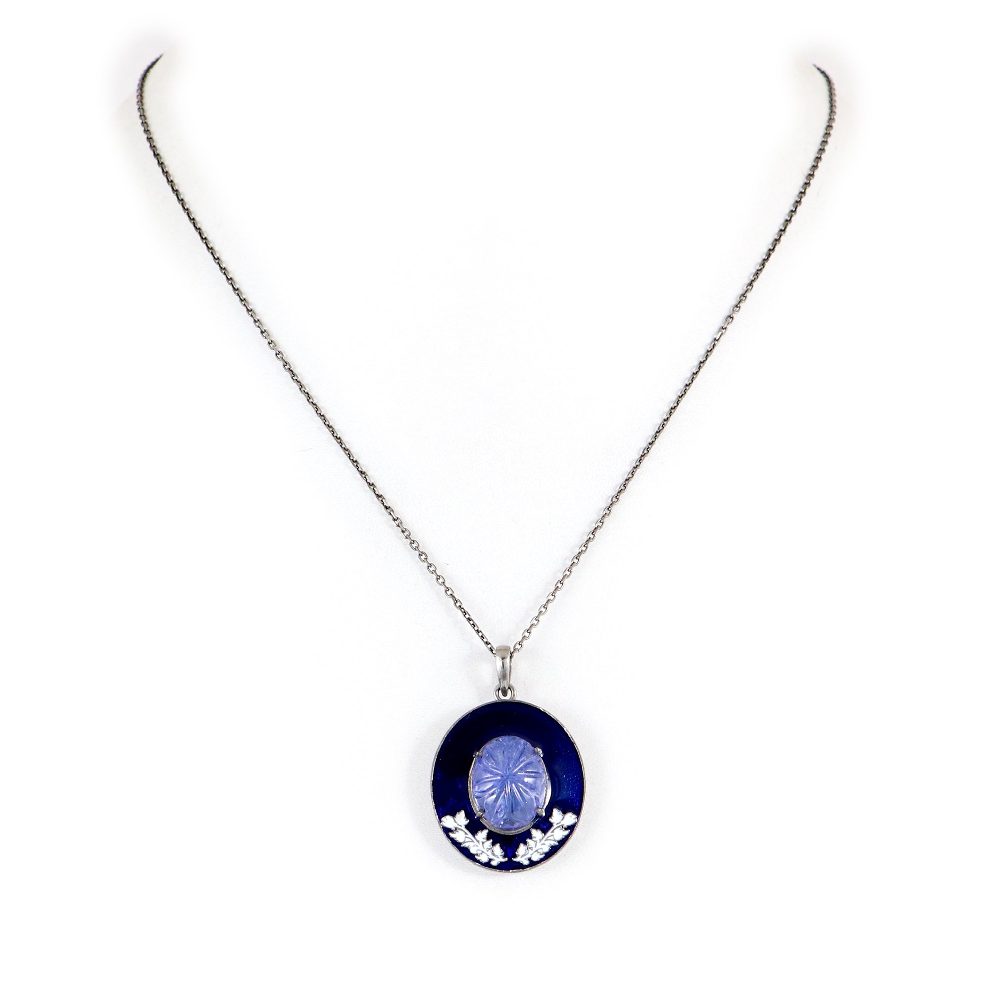Blue Pottery Pendant
