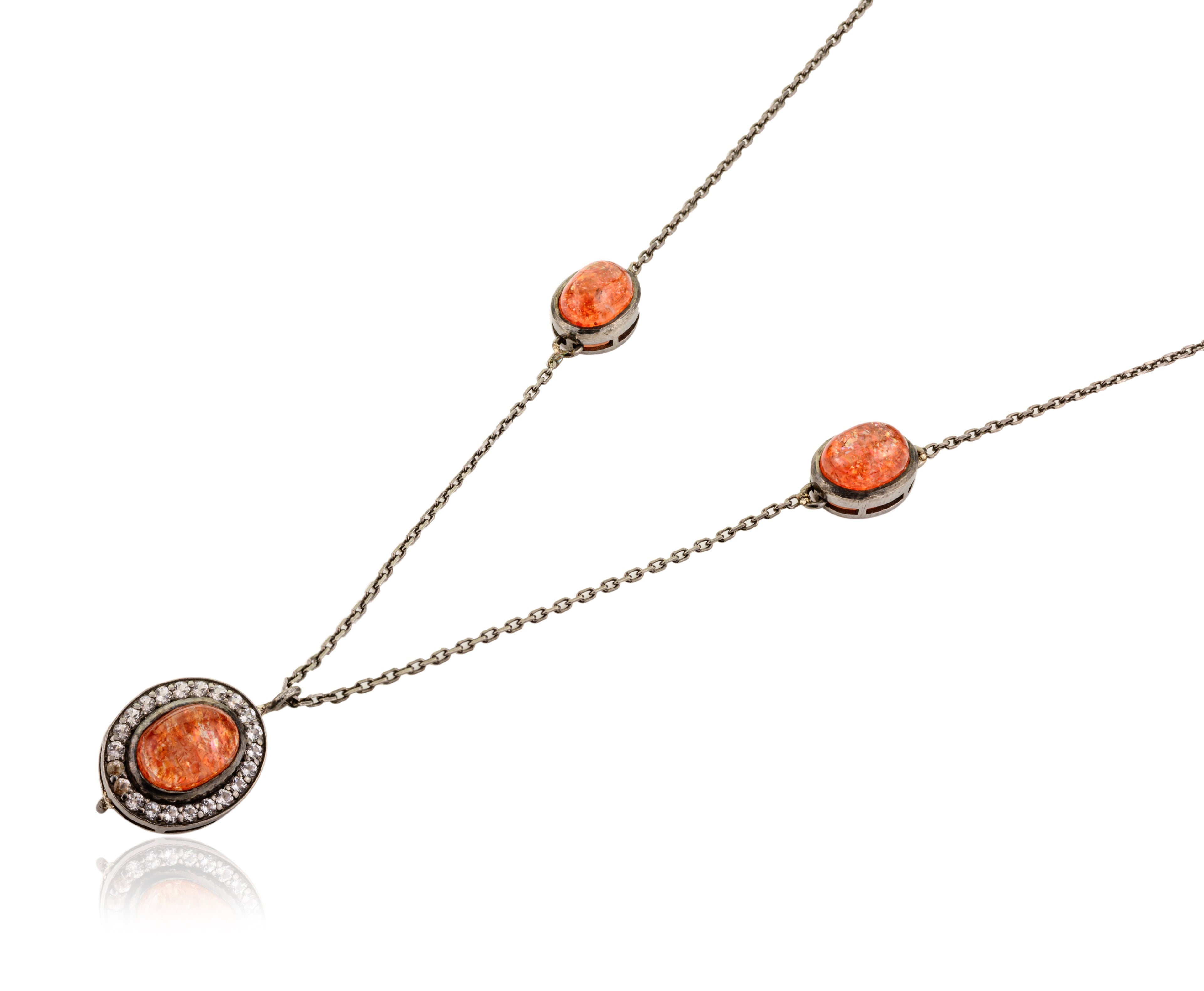 Sunstone Duo Necklace
