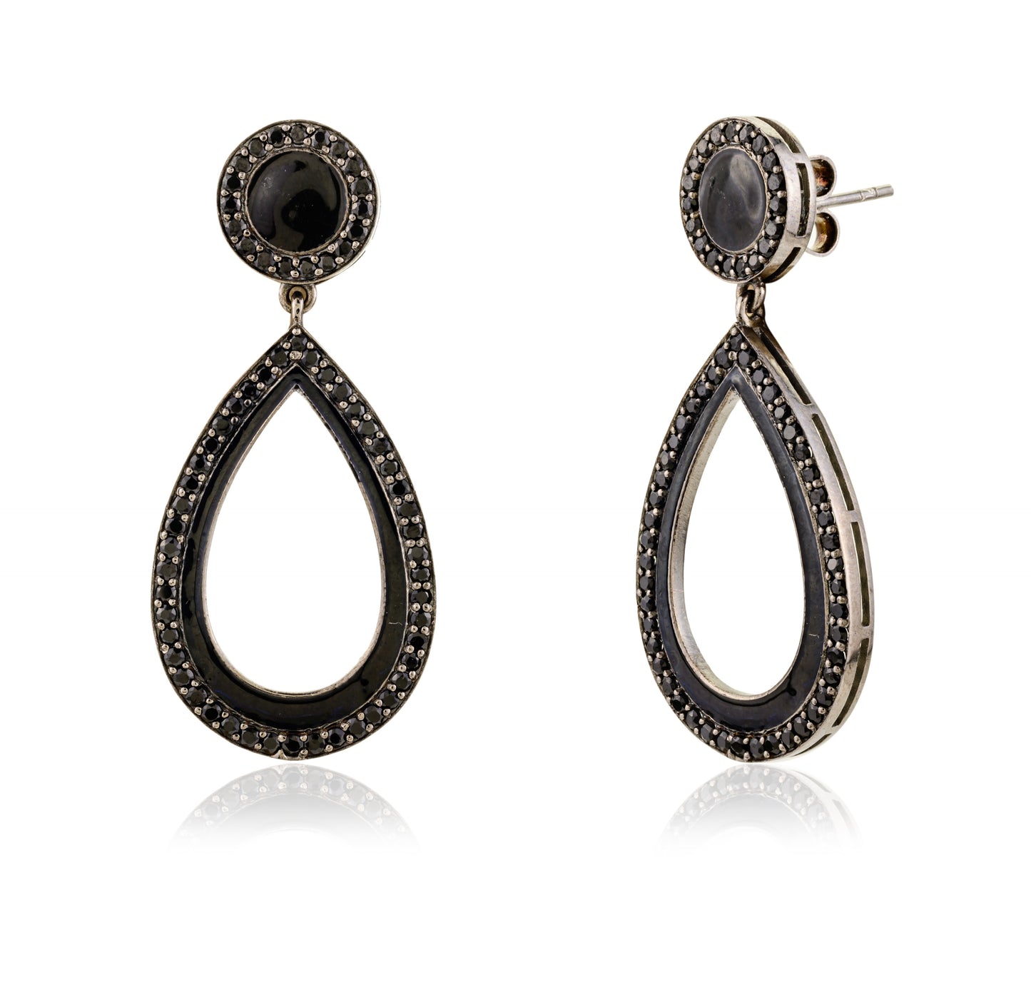 Black Spinel Danglers