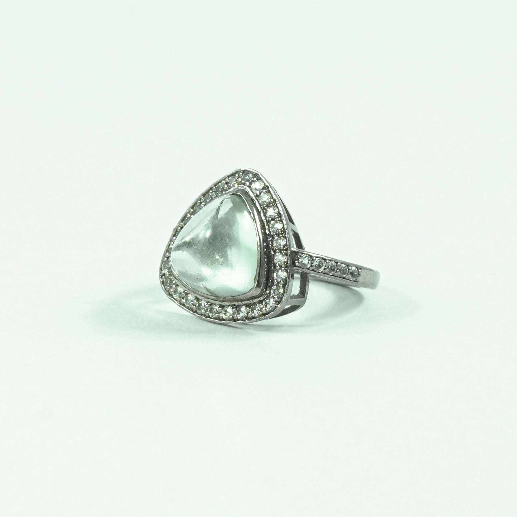 Prasiolite Ring