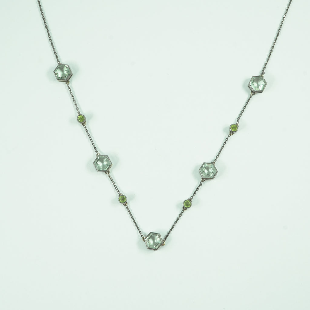 Prasiolite Peridot Necklace