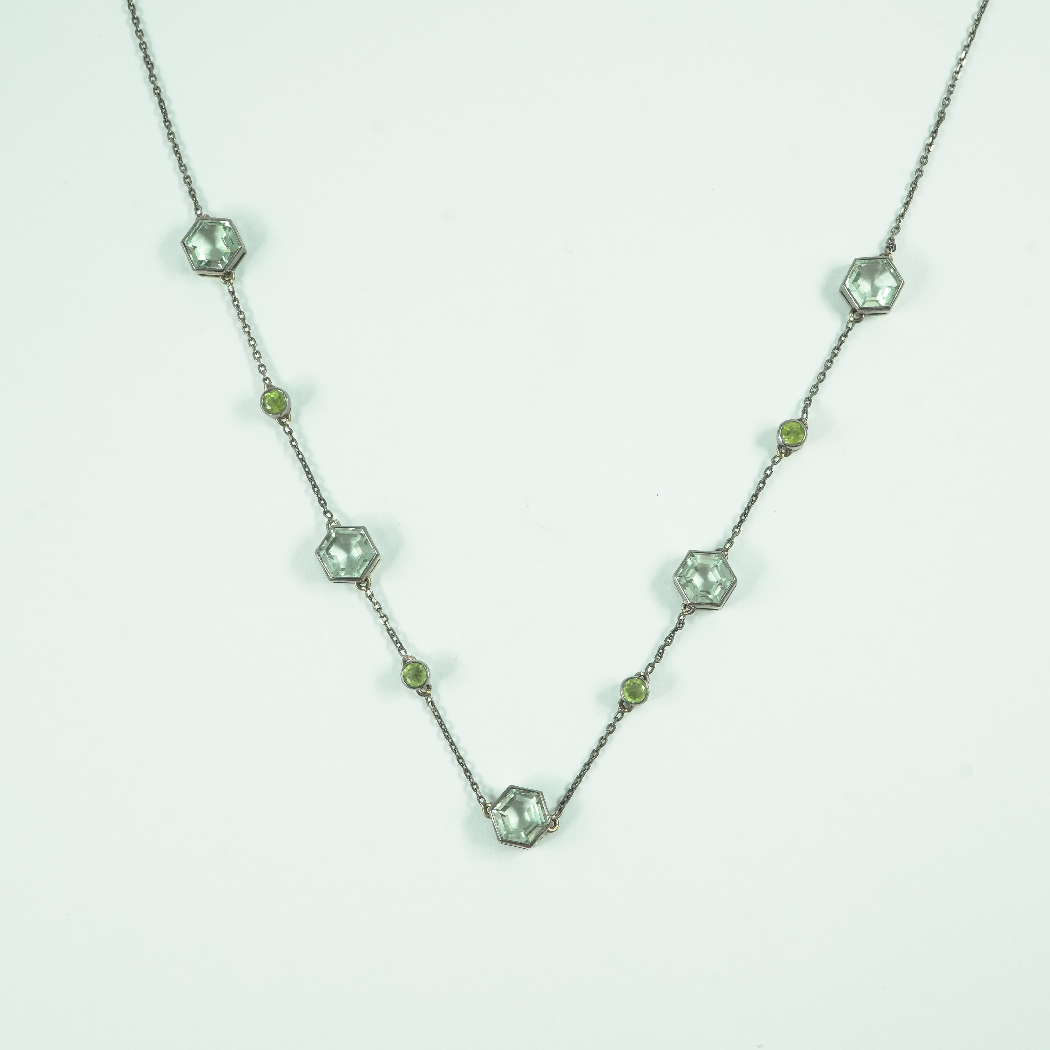 Prasiolite Peridot Necklace