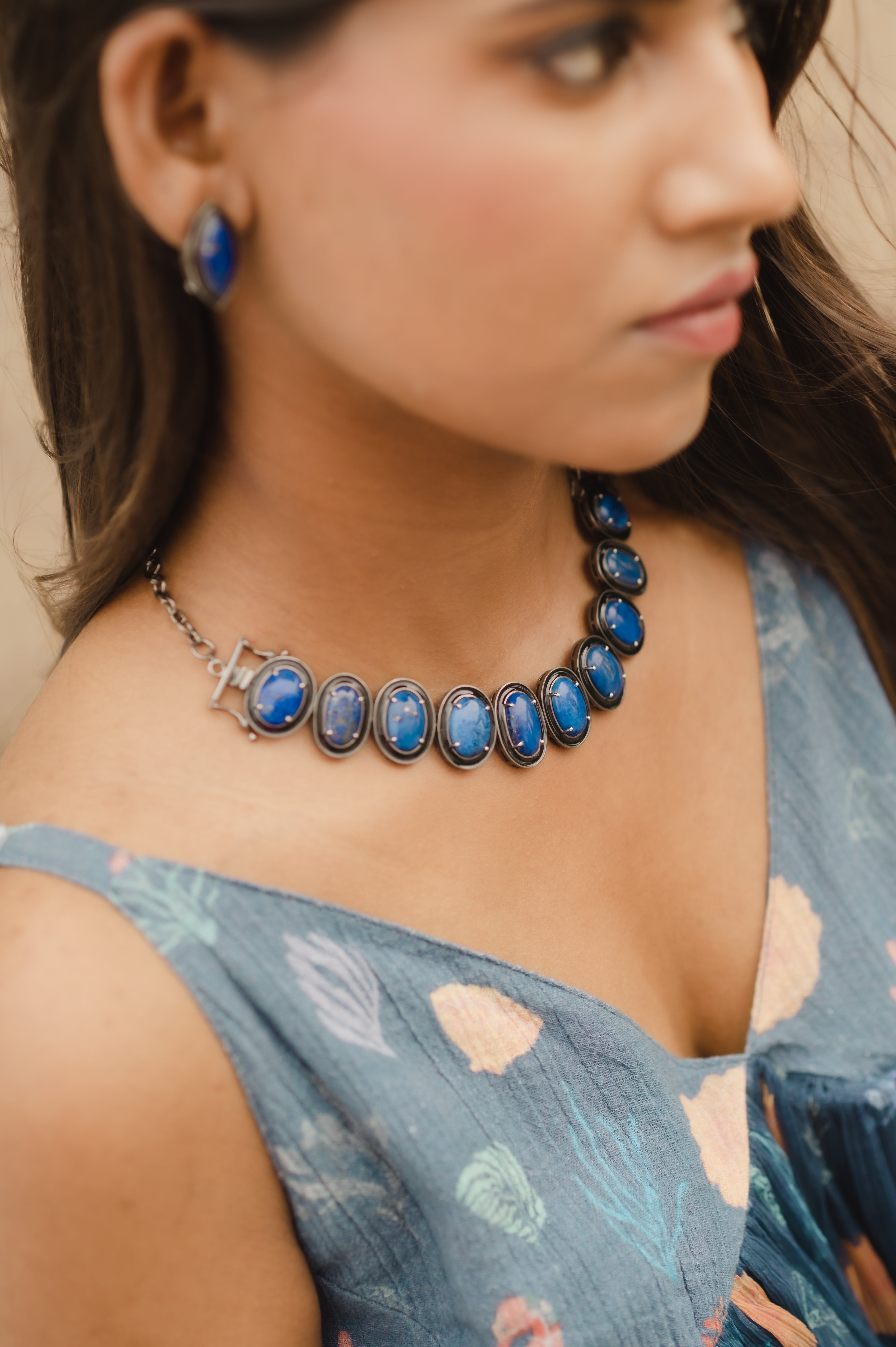 Lapis Trio Convertible Jewellery
