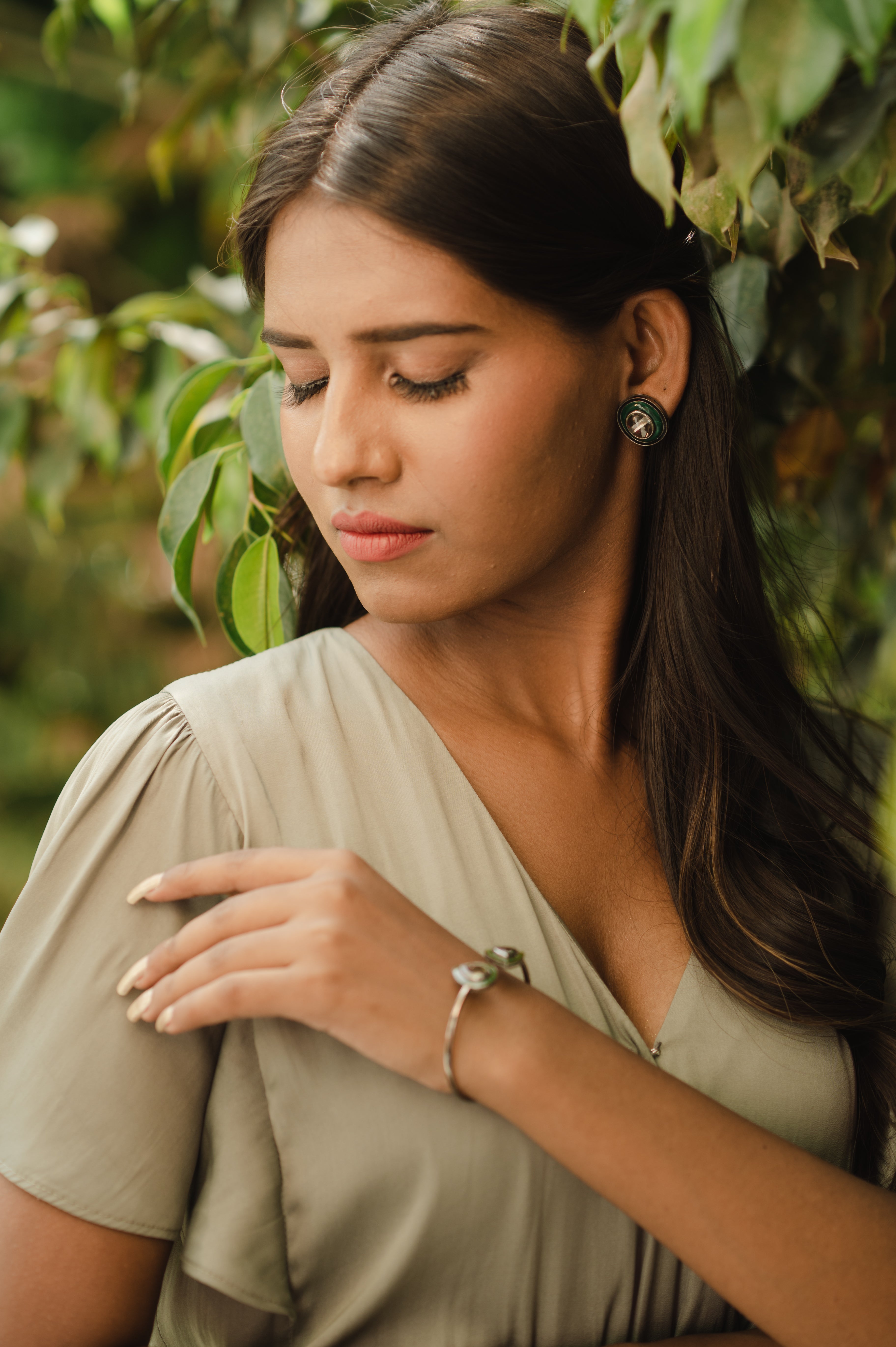 Prasiolite Duo Convertible Earrings