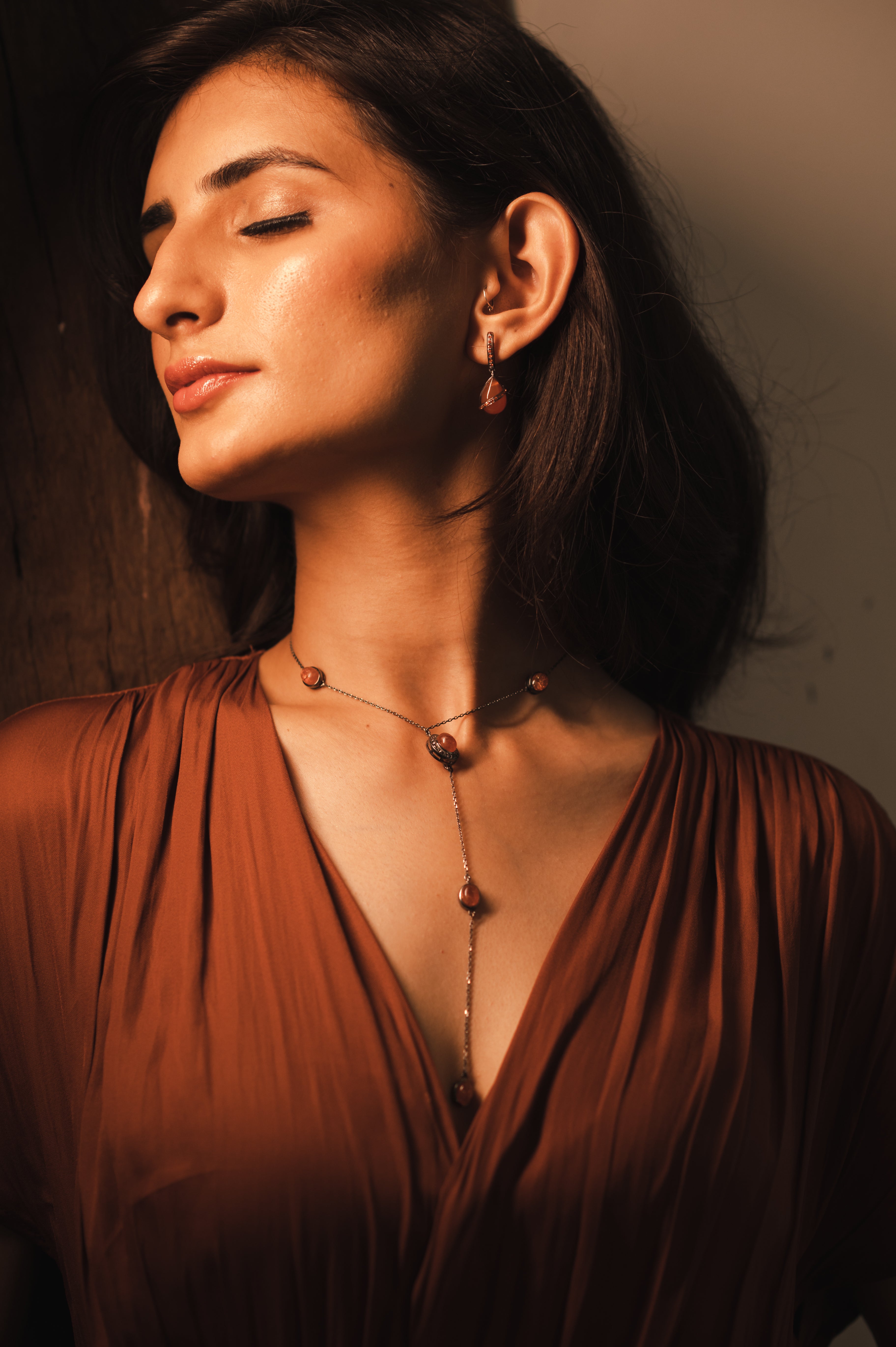 Sunstone Duo Necklace