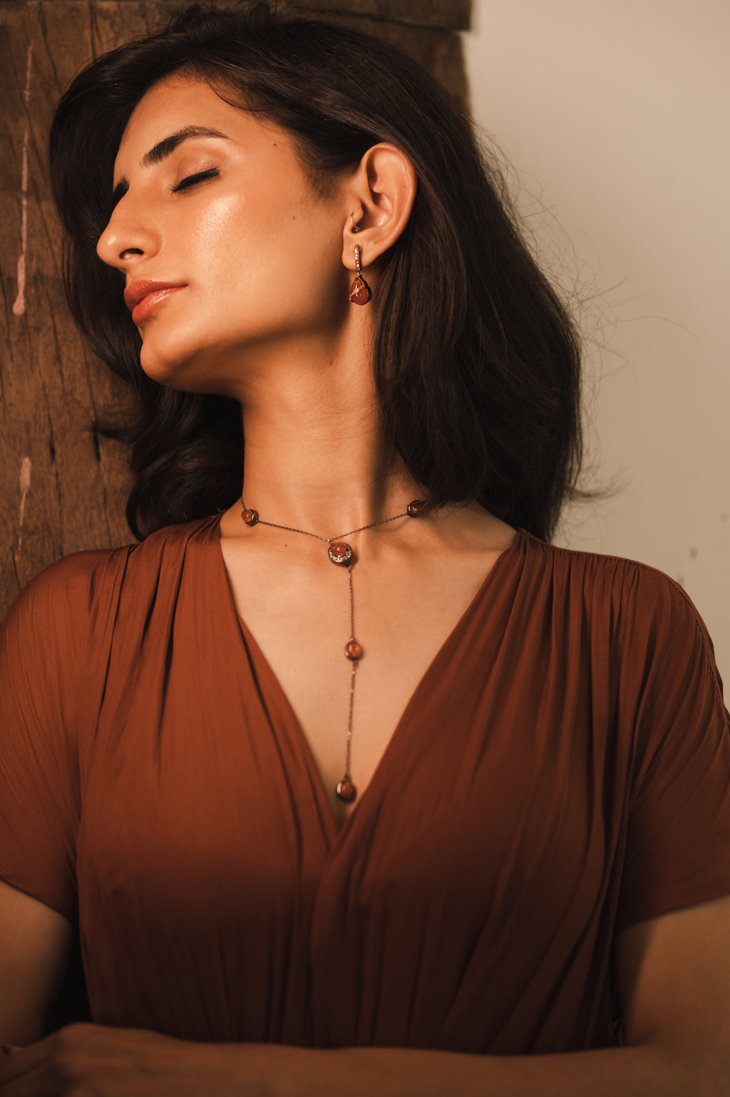 Sunstone Duo Necklace