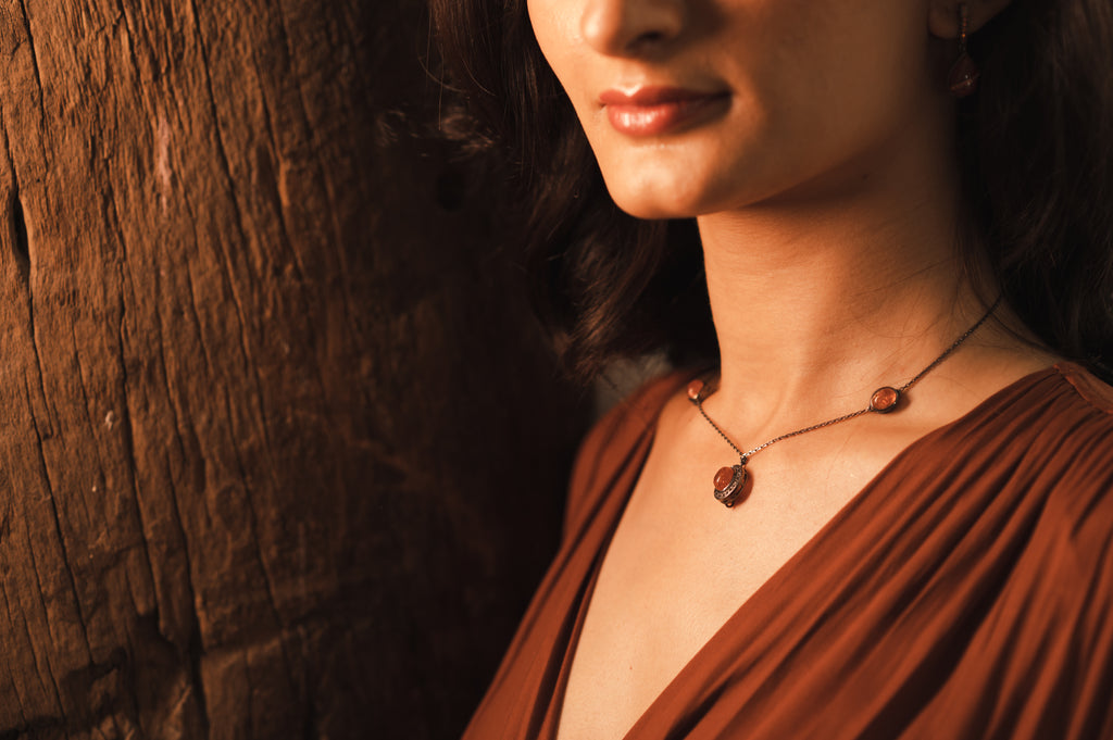 Sunstone Duo Necklace