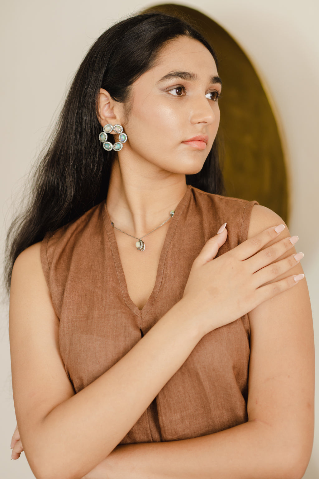 Yellow Opal Duo Necklace