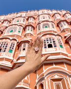 Morganite Pottery Ring