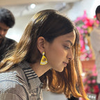 Citrine Pottery Earrings