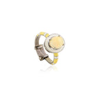 Yellow Opal Stripe Ring