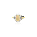 Yellow Opal Stripe Ring
