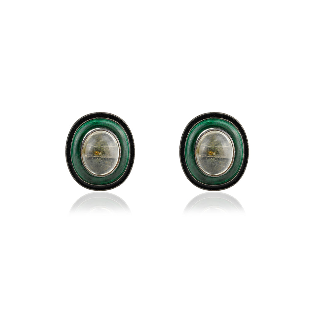 Prasiolite Duo Convertible Earrings