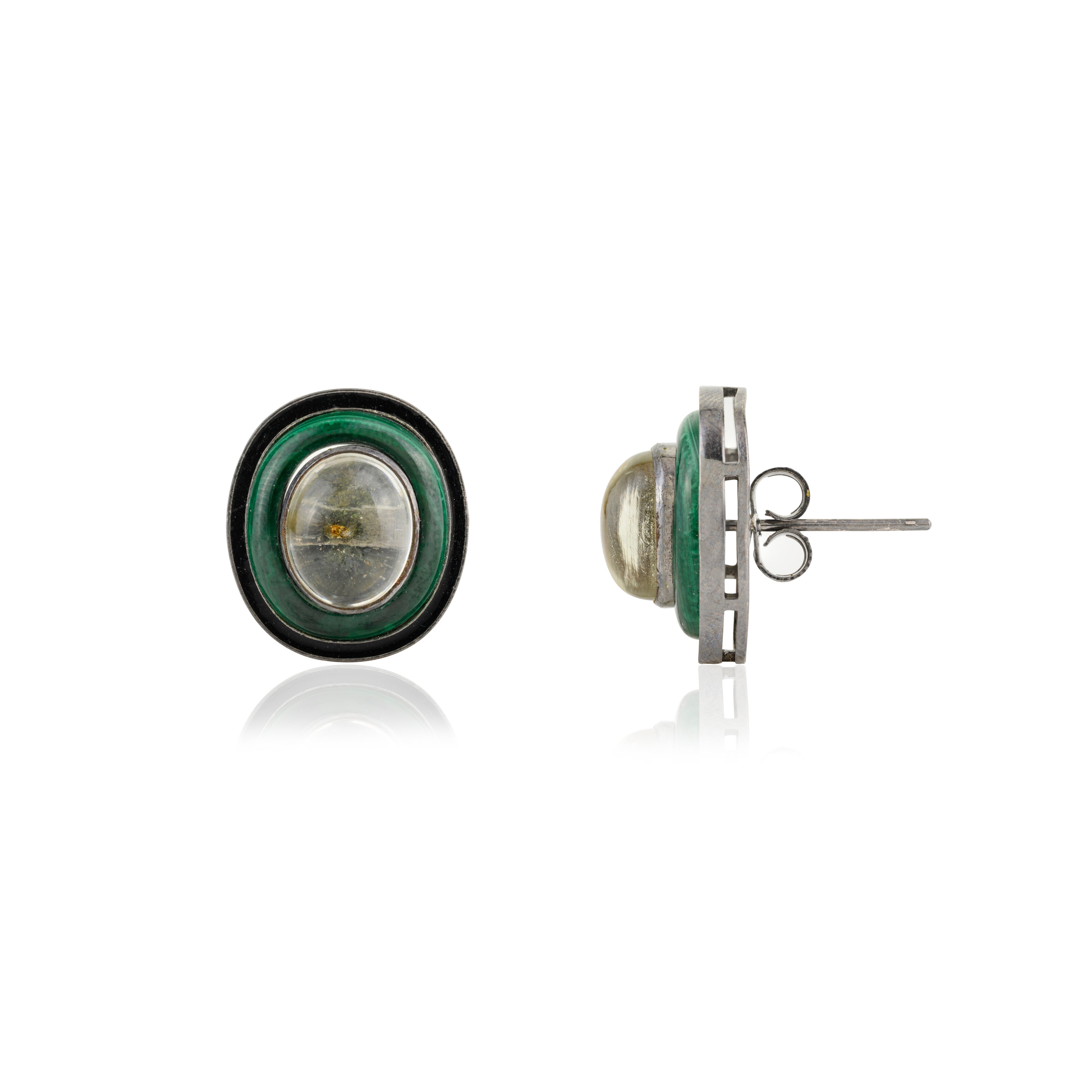 Prasiolite Duo Convertible Earrings
