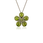 Peridot Flower Pendant