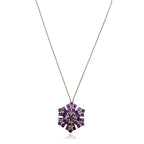 Amethyst Flower Brooch x Pendant