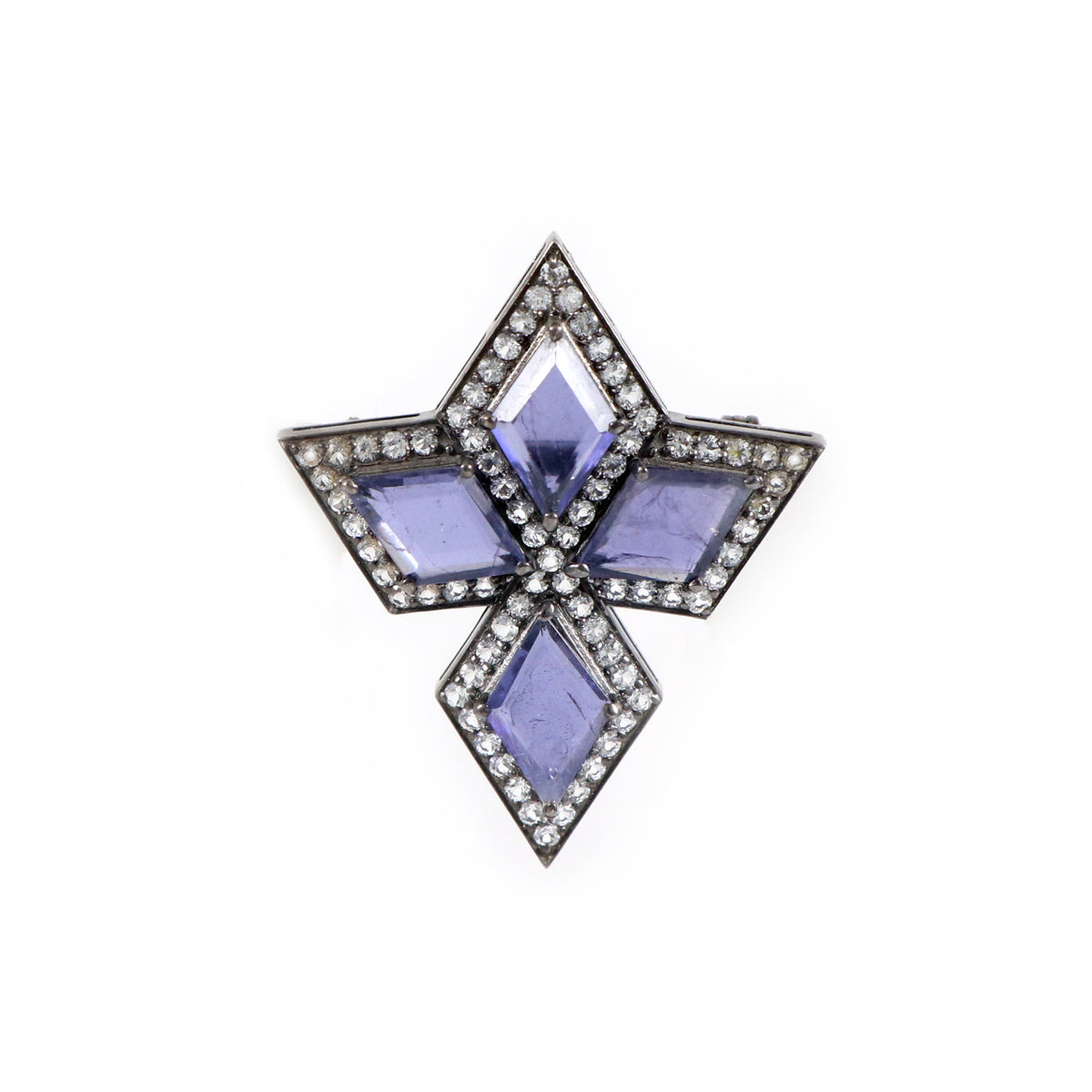 Iolite Brooch