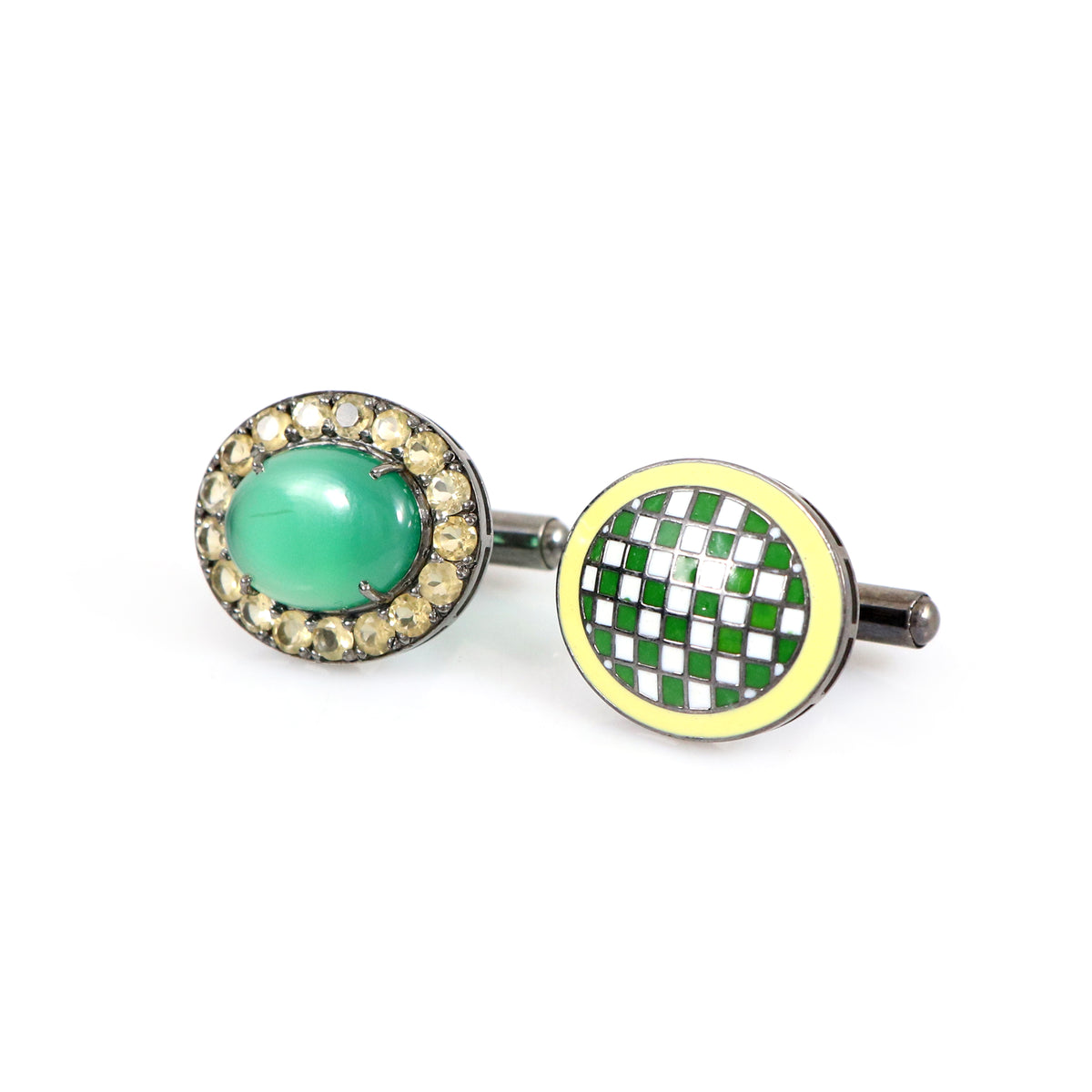 Green Cuff Link