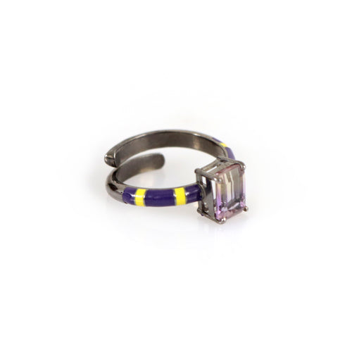 Ametrine Stripe Ring