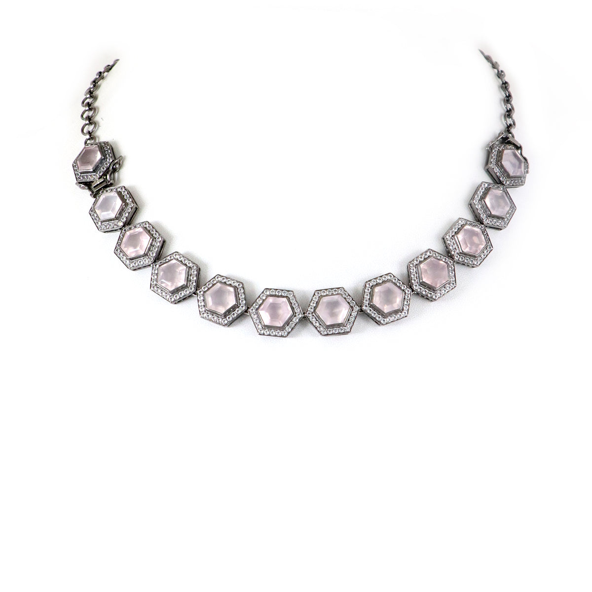 Rose Hexagon Convertible Necklace x Bracelet
