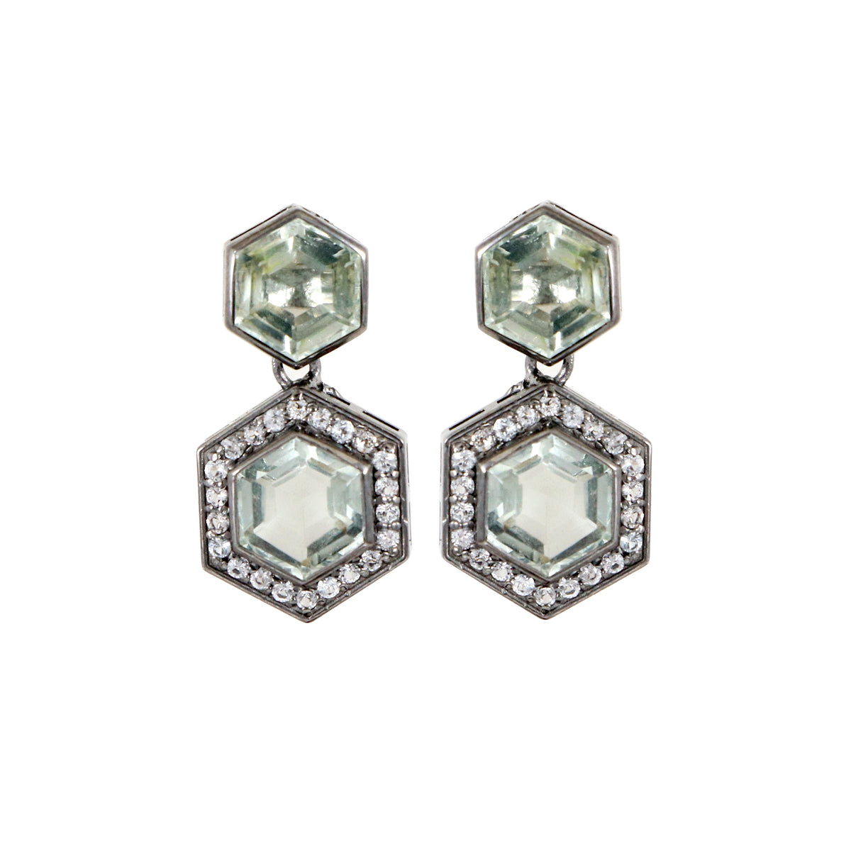 Mini Prasiolite Earrings