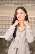 Bi-Color Drop Necklace