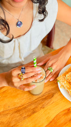 Blue Pottery Pendant
