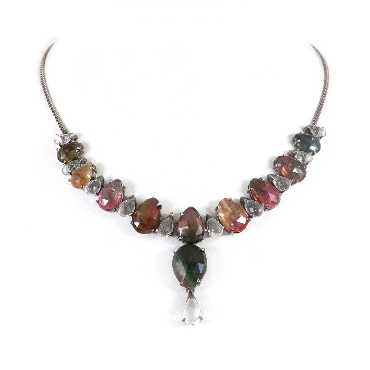 Bi-Color Tourmaline Necklace