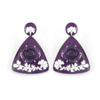 Amethyst Pottery Earrings