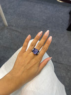 Blue Pottery Ring
