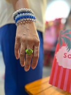 Peridot Pottery Ring