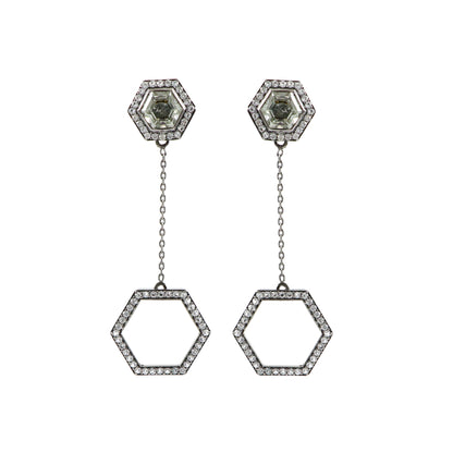 Hexagon Convertible Earrings