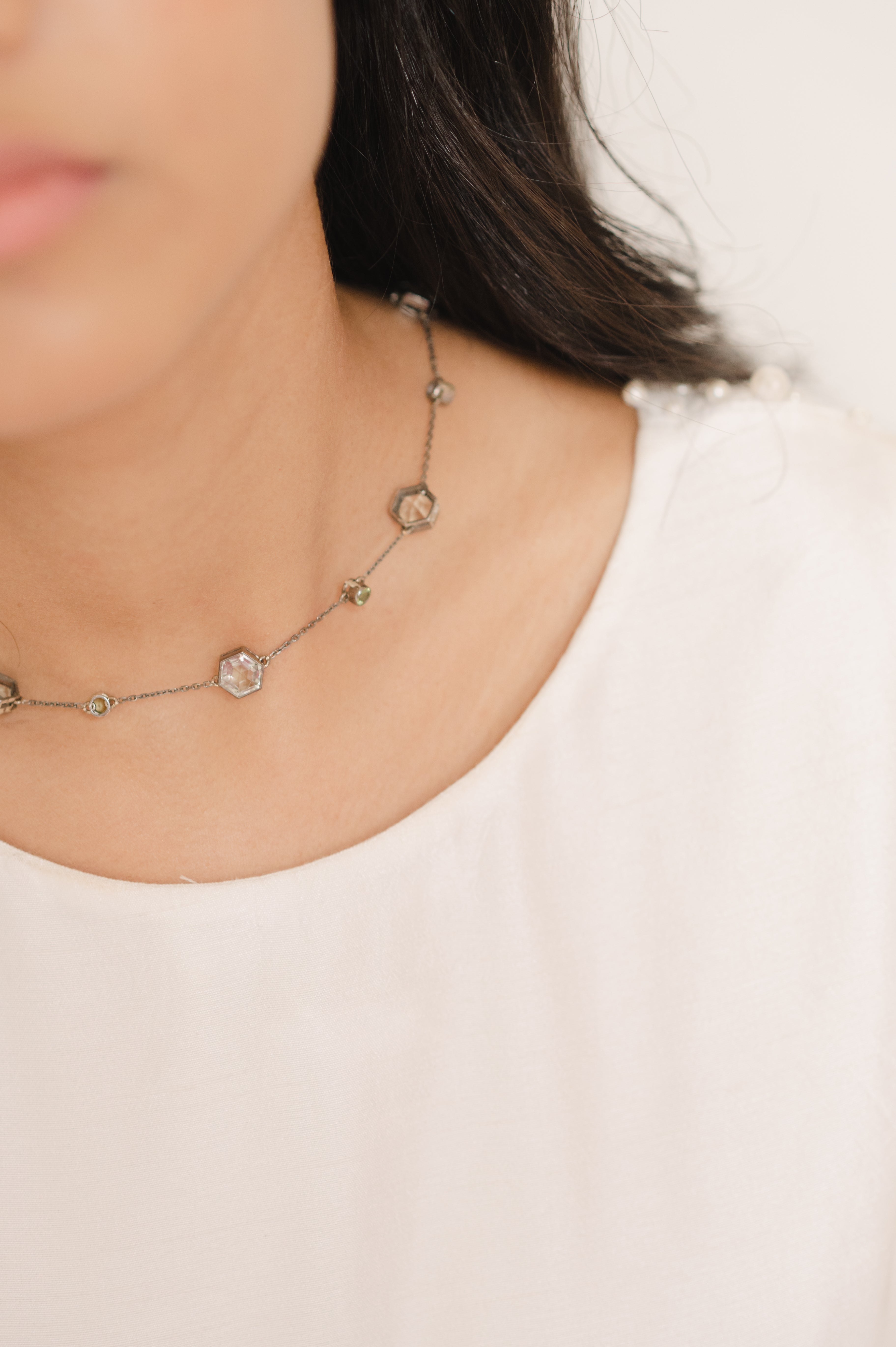 Prasiolite Peridot Necklace