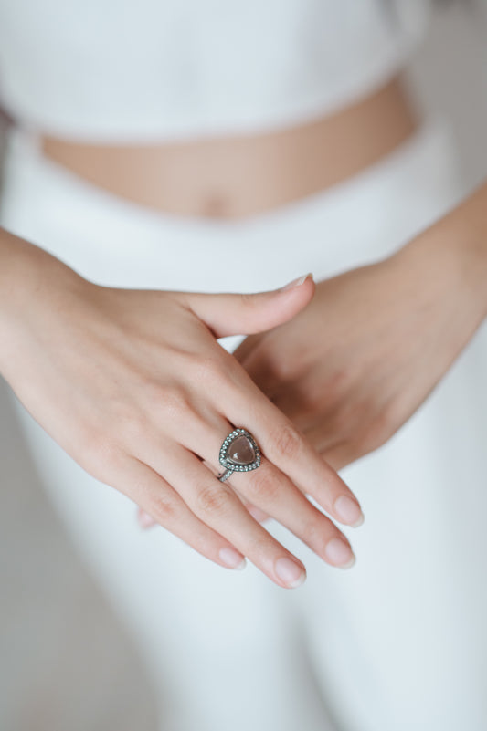 Prasiolite Ring