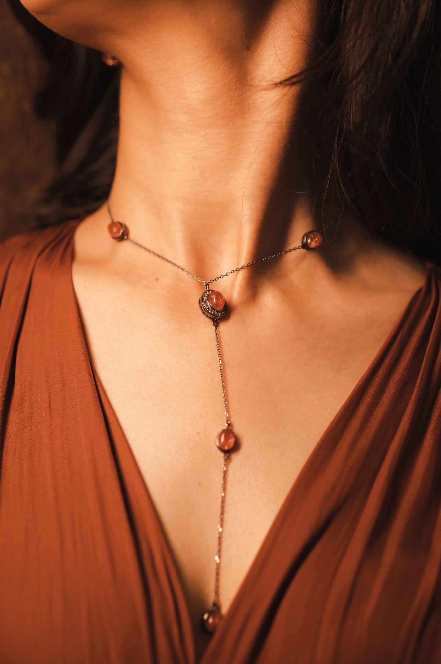 Sunstone Duo Necklace