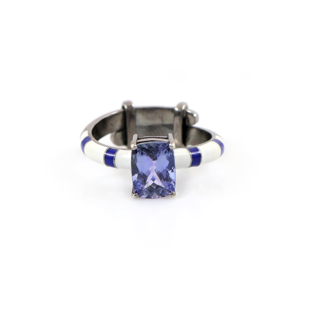 Tanzanite Stripe Ring