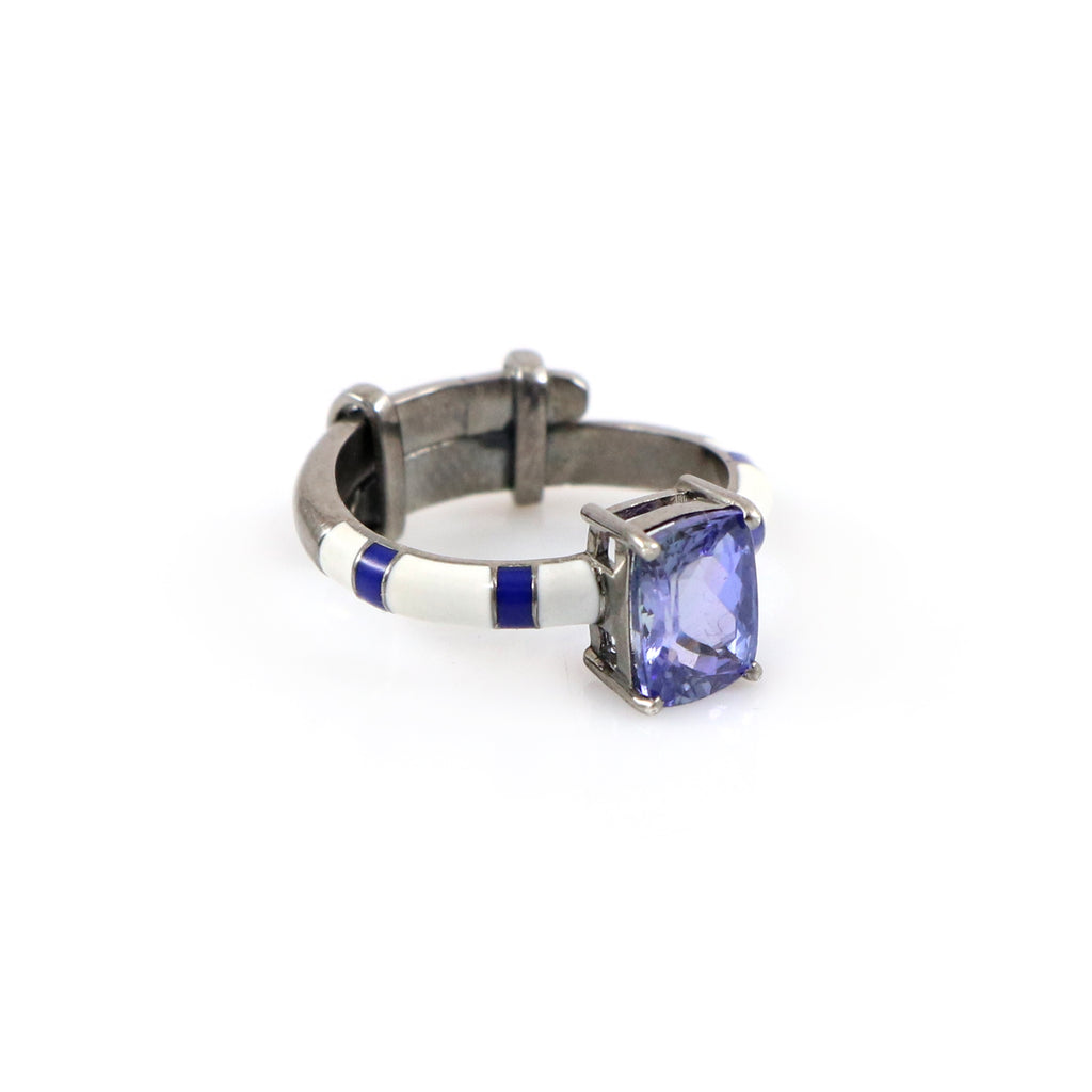 Tanzanite Stripe Ring