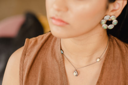 Yellow Opal Duo Necklace